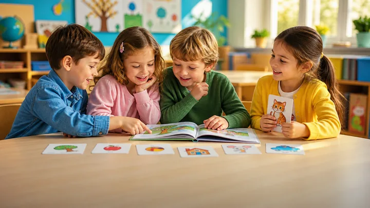 Estudiantes de primero de Primaria